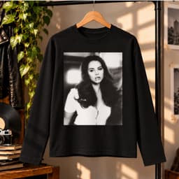 Áo thun dài tay Nam Nữ " LANA Del Rey- nàng thơ" Áo Long Sleeve Oversize form rộng thoải mái 3