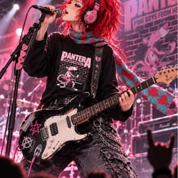 Áo thun dài tay Nam Nữ " PANTERA - Pink Boy from Hell" Áo Long Sleeve Oversize form rộng thoải mái 2