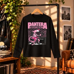 Áo thun dài tay Nam Nữ " PANTERA - Pink Boy from Hell" Áo Long Sleeve Oversize form rộng thoải mái 4