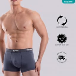 Combo 3 Quần Sịp Boxer Nam ONE MAN Thun Lạnh Cao Cấp Co Giãn 4 Chiều Thoáng Mát Thấm Hút Mồ Hôi 3Q003 2