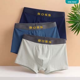 Combo 3 Quần Lót Nam ONE MAN Quần Boxer Thun Lạnh Co Giãn 4 Chiều Thiết Kế Nam Tính Thấm Hút Mồ Hôi 3Q004 8