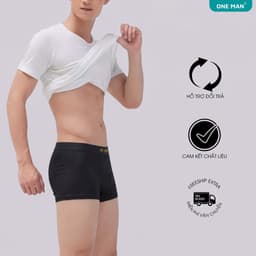 Combo 3 Quần Lót Nam ONE MAN Quần Boxer Thun Lạnh Co Giãn 4 Chiều Thiết Kế Nam Tính Thấm Hút Mồ Hôi 3Q004 5