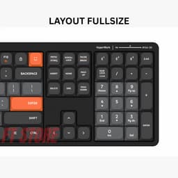 Bàn Phím Không Dây HyperWork SilentKey TS01 Chính Hãng - Fullsize, Chống Ồn X-Scissors, Đa Thiết Bị 6