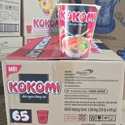 Mì Ly KOKOMI Tôm Chua Cay Hộp 65g 3