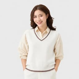 9283 - Áo Gile Len Nữ Ôm Vừa Len Dệt Sợi Cao Cấp - Tôn Dáng Trẻ Trung 2