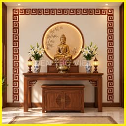 Hoa Văn Chữ S - Vạn Trang Trí Bàn Thờ Dày 3mm, Dán Tường Ghép Viền, Nhiều Màu, Size 7.5x15cm và 10 3
