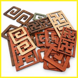 Hoa Văn Chữ S - Vạn Trang Trí Bàn Thờ Dày 3mm, Dán Tường Ghép Viền, Nhiều Màu, Size 7.5x15cm và 10 2