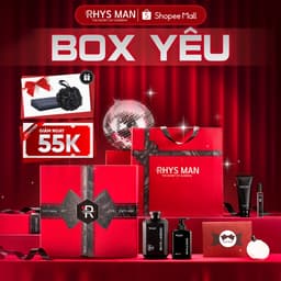 Quà tặng Valentine - Sữa tắm gội 3in1 350ml & Dung dịch vệ sinh 120ml & Sữa rửa mặt 100ml & Nước hoa nam 10ml Rhys Man 1