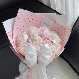 Giấy gói hoa họa tiết chấm bi 4