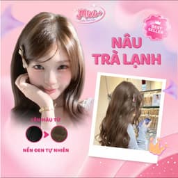 Thuốc nhuộm tóc tại nhà,  Thuốc Nhuộm Tóc Màu NÂU TRÀ LẠNH Cực Sáng Da, Không Cần Dùng Thuốc Tẩy Tóc |  Cheeng+ 1