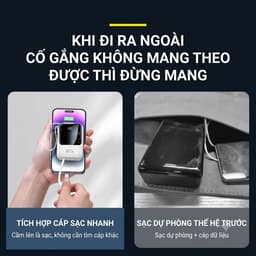 Pin sạc dự phòng 22.5W màn hình LED hỗ trợ Apple Type-C Android dung lượng 10000mAh / 20000mAh ( S03) 3