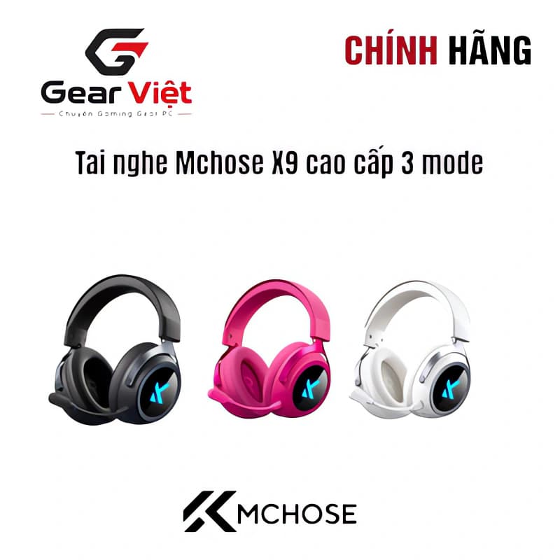 Tai nghe Mchose X9 cao cấp 3 modes chế độ Wired/Wireless/Bluetooth - Âm thanh 7.1