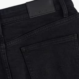 Chân váy jean chữ A dáng dài qua gối GENVIET JEANS vải denim cạp cao giấu bụng thanh lịch basic 9111 6