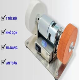 Máy mài đánh bóng điều chỉnh tốc độ 2 đá. LMS 2