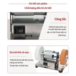 Máy mài đánh bóng điều chỉnh tốc độ 2 đá. LMS 5