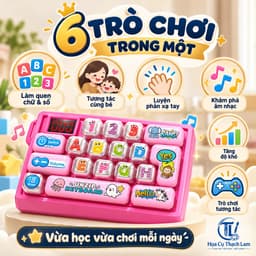 Bàn Phím Đồ Chơi Cho Bé Từ 3 Tuổi Có Đèn LED, Âm Thanh, Trò Chơi, Điều Chỉnh Âm Lượng 1