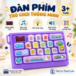 Bàn Phím Đồ Chơi Cho Bé Từ 3 Tuổi Có Đèn LED, Âm Thanh, Trò Chơi, Điều Chỉnh Âm Lượng 5