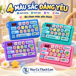 Bàn Phím Đồ Chơi Cho Bé Từ 3 Tuổi Có Đèn LED, Âm Thanh, Trò Chơi, Điều Chỉnh Âm Lượng 7