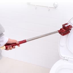 Cây cọ/ Bàn chải Chà Rửa Bồn Cầu, Toillet Đầu Chữ J 3807 và Dụng Cụ Vệ Sinh Toilet 2 Đầu/ Chổi Cọ Chữ S 2 Màu. LMS 6