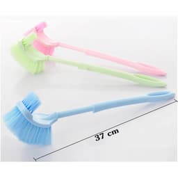 Cây cọ/ Bàn chải Chà Rửa Bồn Cầu, Toillet Đầu Chữ J 3807 và Dụng Cụ Vệ Sinh Toilet 2 Đầu/ Chổi Cọ Chữ S 2 Màu. LMS 9