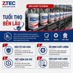 Sơn Mạ Kẽm 1 Thành Phần ZTEC – Sơn Trực Tiếp Trên Tôn, Inox, Nhôm, Sắt Thép, Bám Dính Cao, Khô Nhanh Z600 8