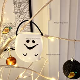 Giỏ Nhựa Hình Con Ma Đầu Lâu Đựng Kẹo Cho Bé Trang Trí Lễ Hội Tiệc Hóa Trang Halloween 5