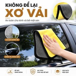 Combo 20 Khăn Lau Đa Năng Microfiber 30x30cm Thấm Hút Nhanh Không Xơ Lau Bếp Kính Ô Tô Nhà Cửa Đa Năng 6