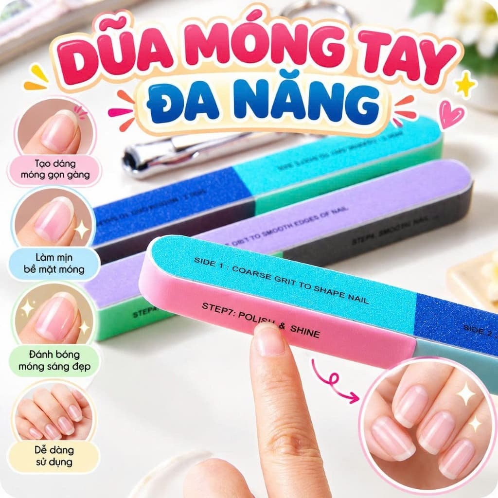 Dụng Cụ Dũa Móng Tay 6 Mặt