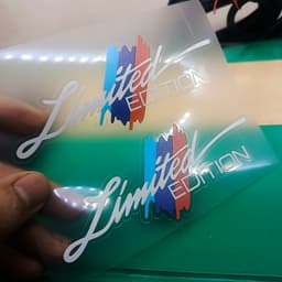 Bộ 2 Tem Nhựa Nổi Limited 3 màu dán trang trí xe các loại 6
