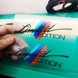 Bộ 2 Tem Nhựa Nổi Limited 3 màu dán trang trí xe các loại 5