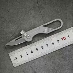 Móc Khóa Titan Đa Năng Tích Hợp Công Cụ Khui Thùng Bưu Phẩm Mini EDC Cao Cấp - Phụ Kiện Cắt Gọt Mở Thùng Hàng Gấp Gọn 5