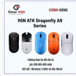 BH12t Hãng-Chuột chơi game không dây nhẹ VGN ATK Dragonfly A9 Ultimate/ Air /Ultra/Pro max/Pro/Plus- Gear Việt 1