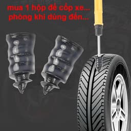 Hộp 10 đinh VÁ LỐP không ruột cho xe máy và ô tô, không phá huỷ lốp, tự vá cứu hộ lốp nhanh (hàng loại 1 chất lượng) 3