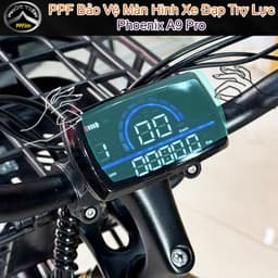 Màng phủ PPF bảo vệ màn hình đồng hồ Xe đạp trợ lực điện Phoenix A9 Pro trong suốt bóng gương 1