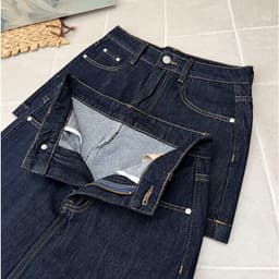Chân Váy Jean Ngắn Túi Hộp Form A CHEZI HOUSE Dáng Chữ A Tôn Dáng Vải Denim Đẹp Style Hàn Quốc #8912 Màu Xanh Than 6