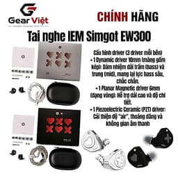 (Gear Việt) Tai Nghe In Ear SIMGOT EW300 - Chuyên Game FPS và nghe nhạc 1