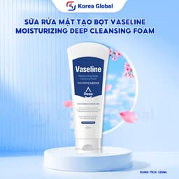 Sữa Rửa Mặt C2Y Vaseline Moisturising Deep Cleasing Foam Sạch Sâu, Cấp Ẩm, Khóa Ẩm 3 Lớp 220ml 1