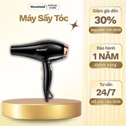 Máy Sấy Tóc Nineshield  MA02 Chính Hãng 3 Mức Chỉnh Lực Độ Bền Cao Tặng Kèm Đầu Sấy Mỏ Vịt 2