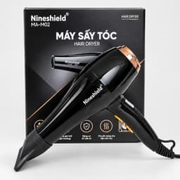 Máy Sấy Tóc Nineshield  MA02 Chính Hãng 3 Mức Chỉnh Lực Độ Bền Cao Tặng Kèm Đầu Sấy Mỏ Vịt 7