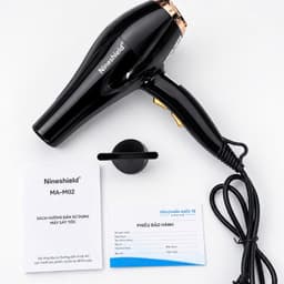 Máy Sấy Tóc Nineshield  MA02 Chính Hãng 3 Mức Chỉnh Lực Độ Bền Cao Tặng Kèm Đầu Sấy Mỏ Vịt 3