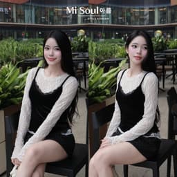 Set Áo Hai Dây Nhung Viền Ren Phối Áo Ren Cổ Tròn Nữ Tính, Áo Nhung Mềm Một Lớp Thu Đông 3