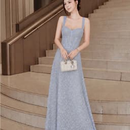 ĐẦM 2S REN HOA NHÍ MAXI  CÚP NGỰC THỜI TRANG THIẾT KẾ 6
