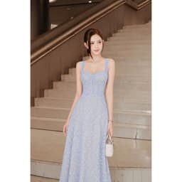 ĐẦM 2S REN HOA NHÍ MAXI  CÚP NGỰC THỜI TRANG THIẾT KẾ 7
