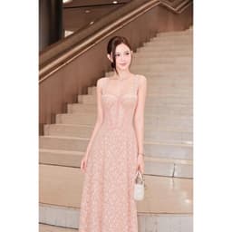 ĐẦM 2S REN HOA NHÍ MAXI  CÚP NGỰC THỜI TRANG THIẾT KẾ 8