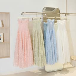 ĐẦM MAXI CÚP NGỰC REN HOA NHÍ TÙNG DÀI XÒE 9