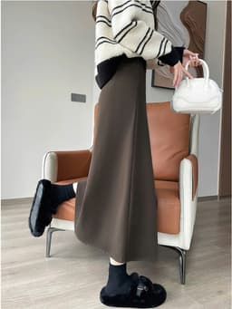 🌷 CHÂN VÁY DẠ XẾP LY DÁNG DÀI HÀN QUỐC – THANH LỊCH, TÔN DÁNG, THỜI TRANG THU ĐÔNG 9