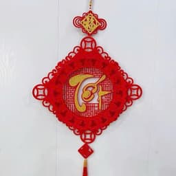 Combo 3 chữ Phúc-Lộc-Thọ hình quạt hình thoi, khánh treo tết ý nghĩa, câu đối trang trí Tết 2027 tặng mơc treo 3