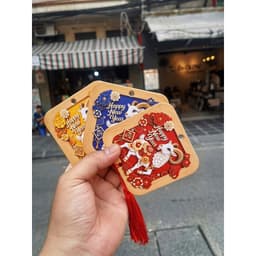 Set 10 Thẻ treo Tết Đoan Viên năm dê phong thủy treo cửa trang trí nhà cửa - Liễn Gỗ Treo Tr 3