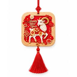 Set 10 Thẻ treo Tết Đoan Viên năm dê phong thủy treo cửa trang trí nhà cửa - Liễn Gỗ Treo Tr 6
