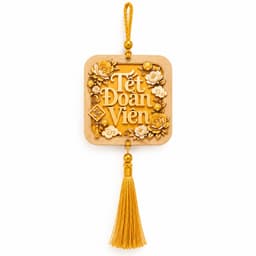 Set 10 Thẻ treo Tết Đoan Viên năm dê phong thủy treo cửa trang trí nhà cửa - Liễn Gỗ Treo Tr 7